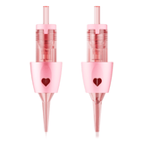 PINK VIPER Heart PMU Long Taper Tattoo Needle Cartridges Finger Ledge