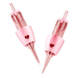 PINK VIPER Heart PMU Long Taper Tattoo Needle Cartridges Finger Ledge